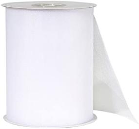 img 3 attached to 🎀 Darice 2912-96 White Tulle: Big Value 6-Inch-by-100-Yard - The Perfect Fabric for Crafting Projects