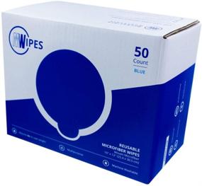 img 2 attached to 🧽 Ultimate Cleaning Solution: Mwipes Microfiber Rags in A Box (50 Count) - 10"x12" Reusable Edgeless Terry Towels and Shop Rags for Efficient Housekeeping and Dusting (Blue)