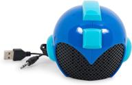 🎧 rockman mega man helmet usb powered multimedia portable speaker – solid wired for pc, monitor, desktop, laptop, gaming smartphone, tablet, ipod, projector, tv & more – 3.5mm audio jack aux cord logo