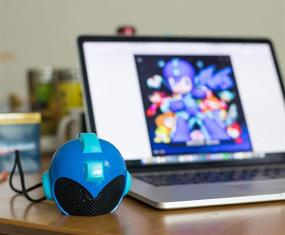 img 1 attached to 🎧 Портативная мультимедийная колонка Rockman Mega Man Helmet на USB – с проводом для ПК, монитора, рабочего стола, ноутбука, игрового смартфона, планшета, iPod, проектора, телевизора и других устройств – аудиоразъем 3.5 мм с кабелем Aux