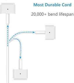 img 2 attached to 💡 85w Magnetic T-Tip Power Adapter Charger for MacBook Pro 17/15/13 Inch (After Mid 2012)