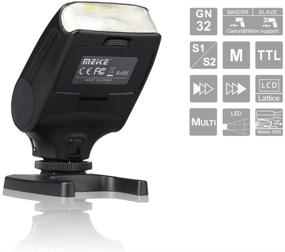 img 2 attached to 📸 MEIKE MK-320N Mini TTL Speedlite: Powerful Automatic Flash for Nikon MI Hot Shoe DSLR and Mirrorless Cameras J1 J2 D550 D810 D800 D3300 D7000 etc.