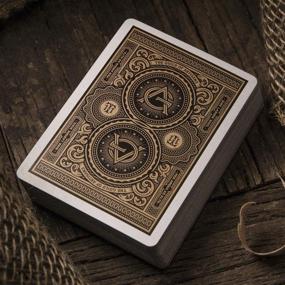 img 1 attached to 🎴 Exquisite Artisan Playing Cards in Sleek Black Design - Perfect for Card Enthusiasts