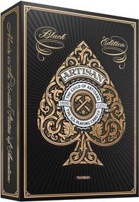 img 4 attached to 🎴 Exquisite Artisan Playing Cards in Sleek Black Design - Perfect for Card Enthusiasts