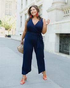 img 2 attached to The Women's Sleeveless Wrap Jumpsuit by @caralynmirand from The Drop