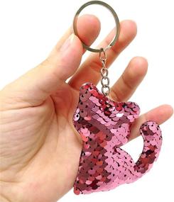 img 2 attached to Honbay Glitter Reversible Sequins Keychains