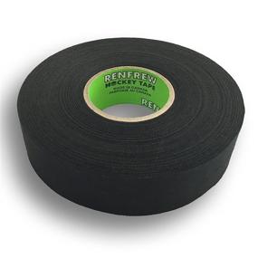 img 1 attached to Renfrew Straight Edge Black Cloth Hockey Tape, 1 inch x 25m