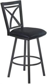 img 3 attached to Armen Living LCNOBAMFBL30 Barstool Leather