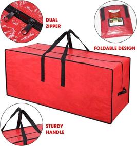 img 2 attached to 🎄 Primode Christmas Tree Storage Bag, 7 Ft. Tall Disassembled Tree, 45” x 15” x 20” Container
