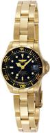 стильный и утонченный: женские часы invicta 8943 pro diver collection gold-tone. логотип