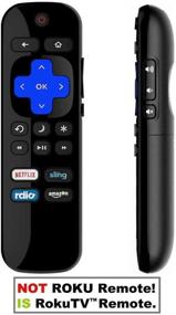 img 1 attached to 📺 Roku TV Compatible Remote Control - Ideal for Onn, TCL, Element, Haier, Hitachi, LG, Sanyo, JVC, Magnavox, RCA, Philips, and Westinghouse Smart TVs with Roku Built-in