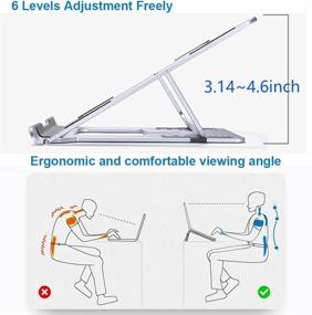 img 2 attached to Adjustable Computer Ergonomic Multi Angle Compatible Laptop Accessories