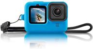 📷 taisioner силиконовый защитный корпус для gopro hero 10/9: надёжный корпус с ремешком и аксессуарами, включая крышку для объектива. логотип