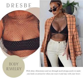 img 3 attached to Rhinestone Chains Jewelry Accessories for Women's Swimsuits & Cover Ups by DRESBE