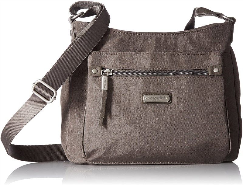 baggallini uptown wristlet sterling shimmer women's handbags & wallets 로고