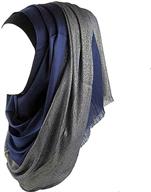 many silver hijab scarf women logo