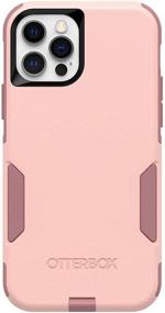 img 2 attached to 📱 OtterBox COMMUTER SERIES Case for iPhone 12 & iPhone 12 Pro - Ballet Way: Stylish Pink Salt/Blush Protection