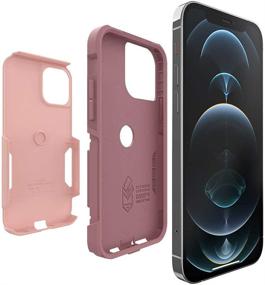 img 1 attached to 📱 OtterBox COMMUTER SERIES Case for iPhone 12 & iPhone 12 Pro - Ballet Way: Stylish Pink Salt/Blush Protection