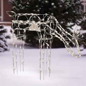 img 1 attached to 🦌 Magical Holiday Time Feeding Doe: Enchanting 28" Lighted Christmas Yard Decor