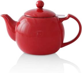 img 4 attached to Stylish and Functional KOOV Ceramic Infuser Teapot Tetera for Perfect Tea Brewing Experience