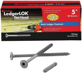 img 3 attached to FastenMaster LedgerLok Flat Head Screw Fasteners for Screws