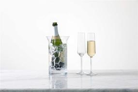 img 1 attached to Zwiesel Glas Tritan Pure Champagne Flute with Effervescence Points - 6 Count (Pack of 1)