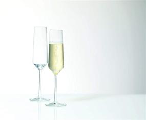 img 2 attached to Zwiesel Glas Tritan Pure Champagne Flute with Effervescence Points - 6 Count (Pack of 1)