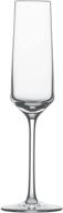 zwiesel glas tritan pure champagne flute with effervescence points - 6 count (pack of 1) логотип