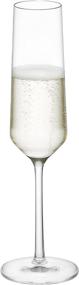 img 3 attached to Zwiesel Glas Tritan Pure Champagne Flute with Effervescence Points - 6 Count (Pack of 1)