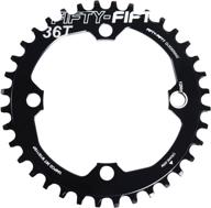 fifty-fifty 104bcd narrow wide chainring - 🚴 single chainring for 9/10/11-speed, includes 4 alloy chainring bolts logo