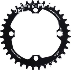 img 4 attached to FIFTY-FIFTY 104BCD Narrow Wide Chainring - 🚴 Single Chainring for 9/10/11-Speed, Includes 4 Alloy Chainring Bolts