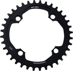 img 2 attached to FIFTY-FIFTY 104BCD Narrow Wide Chainring - 🚴 Single Chainring for 9/10/11-Speed, Includes 4 Alloy Chainring Bolts