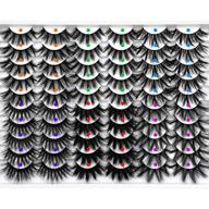 👁️ 30 pairs of fanxiton false eyelashes - 6 styles mixed - bulk pack of 20mm fluffy volume 3d faux mink lashes logo