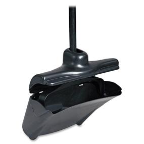 img 4 attached to 🧹 Rubbermaid FG253200BLA Lobby Pro Dustpan: Executive Series with Cover & Long Handle | Black Color