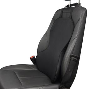 img 4 attached to 🚗 Anzhixiu Car Lumbar Support Pillow - Ergonomic Design, Perfectly Fits Body & Car Seat Curve, Lightweight Back Cushion to Enhance Comfort and Alleviate Driving Fatigue, Black