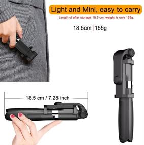 img 3 attached to 📸 Zeadio Bluetooth Selfie Stick with Integrated Foldable Tripod & 360° Rotation - Remote Included