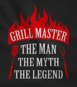 img 2 attached to 🔥 Grill Master Apron for Men - The Man, the Myth, the Legend - Funny Grill Apron