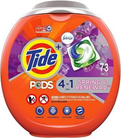 img 4 attached to 🌸 Tide Pods Spring & Renewal Liquid Laundry Detergent Pacs - 73 Count (Packaging May Vary)