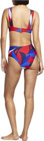 img 1 attached to Seafolly Womens Longline Triangle Swimsuit