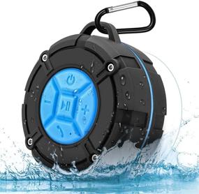 img 4 attached to 🔊 Annlend Portable Waterproof Bluetooth Shower Speaker IPX7 - Wireless, Water-Resistant, Suction Cup & Hook, Built-in Mic, Speakerphone for Bathroom, Outdoor, Beach, Travel, Hiking, Bike, Home Party (Blue)