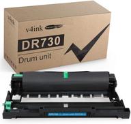 🖨️ v4ink high-quality compatible drum unit (non-toner) for brother dr730 dr-730 dr 730 760 drum - compatible with brother hl-l2350dw hl-l2390dw hl-l2395dw hl-l2370dw xl, dcp-l2550dw, mfc-l2710dw, mfc-l2730dw, mfc-l2750dw xl printers logo