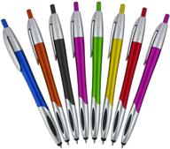 🖊️ versatile stylus pen with ballpoint for ipad mini, ipad 2/3, new ipad, iphone 5 4s 4 3gs, ipod touch, motorola xoom, xyboard, droid, samsung galaxy s iv / s4, galaxy s iii (set of 24) logo