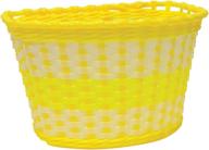 oxford junior woven basket yellow logo