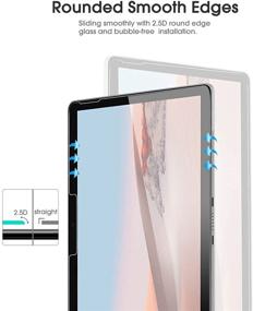img 1 attached to 📱 OMOTON 2 Pack HD Tempered Glass Screen Protector for Surface Go 2 & Surface Go - 9H Hardness, Ultimate Protection