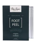 👣 2-pack exfoliating foot peel mask - powerful baby feet peeling mask - chemical-free dead skin exfoliator - natural peeling foot care mask for soft smooth feet - effective cracked heel treatment for women and men logo