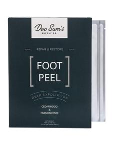 img 4 attached to 👣 2-Pack Exfoliating Foot Peel Mask - Powerful Baby Feet Peeling Mask - Chemical-Free Dead Skin Exfoliator - Natural Peeling Foot Care Mask for Soft Smooth Feet - Effective Cracked Heel Treatment for Women and Men