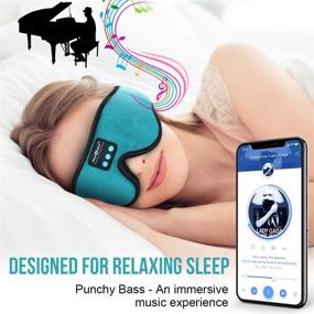 img 3 attached to 🎧 MUSICOZY Sleep Headphones 3D Bluetooth 5.2 Headband Sleep Mask - Wireless Headphones with Ultra Thin Speakers, Microphones, and Eye Mask for Side Sleepers, Air Travel - Great for Relaxation and as Cool Gadgets Gifts