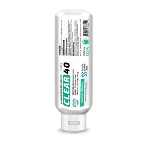 img 4 attached to 👣 Powerful CLEAR 40 Gel: 40% Urea with Tea Tree & Coconut Oil | 8 oz | Aloe Vera Extract | Callus & Corn Treatment | Moisturize & Soften Cracked Heels, Feet, Elbows, Hands, Nails | Superior Hydration compared to Urea Creams