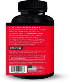 img 2 attached to 💪 Powerful Muscle Pump Enhancer for Men - Force Factor Volcano Extreme Pre Workout Nitric Oxide Booster with Creatine, L-Citrulline, and Huperzine A, 90 Count, Pack of 2