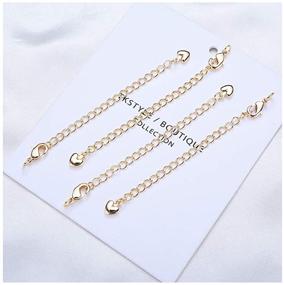 img 1 attached to OBSUN 14K Paperclip Link Gold Plated Coin Anklets - Stylish Jewelry Gift for Women and Girls